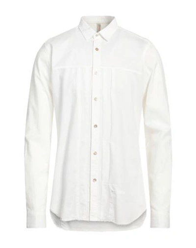 Dnl Man Shirt Ivory Size 15 ¾ Cotton In White