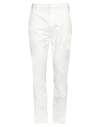 Dondup Man Pants White Size 30 Cotton, Elastane