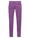 Jacob Cohёn Man Pants Mauve Size 33 Cotton, Elastane In Purple