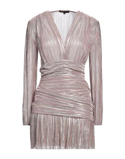 Maje Woman Mini Dress Light Pink Size 8 Polyester, Metallic Fiber