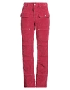 Dsquared2 Woman Pants Magenta Size 4 Cotton, Elastane In Red