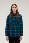 Woolrich Women Blue Green Buffalo Size M