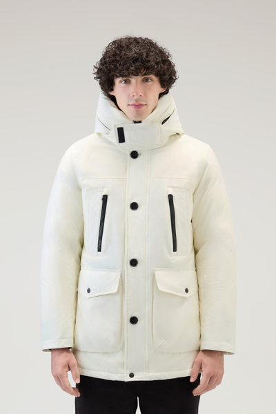 Woolrich Ramar Arctic Off-white Parka In Arctic White