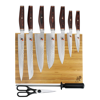 Miyabi 6000mct Artisan 10-piece Knife Block Set In Brown