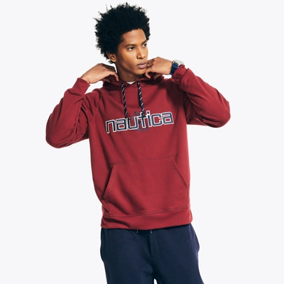 Nautica Mens Reissue Sustainably Crafted Logo Hoodie In Multi