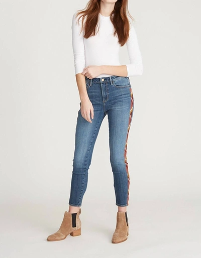 Driftwood Jackie High Rise Skinny Denim In Rosie Santina In Blue