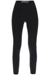 OFF-WHITE LEGGINGS WITH WAIST LOGOED BAND
