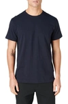 Western Rise Cotton Blend Jersey T-shirt In Navy