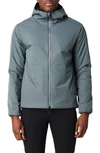 Western Rise Airloft Water Repellent Hooded Jacket In Blue Grey