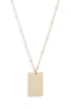 Set & Stones Zodiac Constellation Pendant Necklace In Gold - Libra