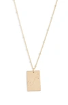 SET & STONES ZODIAC CONSTELLATION PENDANT NECKLACE