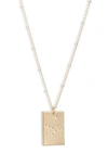 SET & STONES ZODIAC CONSTELLATION PENDANT NECKLACE