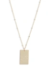 SET & STONES ZODIAC CONSTELLATION PENDANT NECKLACE