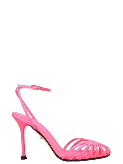 Alevì Ally Leather Ankle-strap Sandals In Fuchsia