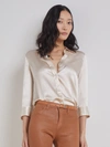 L AGENCE DANI SILK BLOUSE