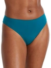 Bare The Easy Everyday Seamless Thong In Deep Lagoon Ribbed