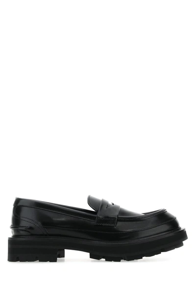 Alexander Mcqueen Leather Loafer In Black