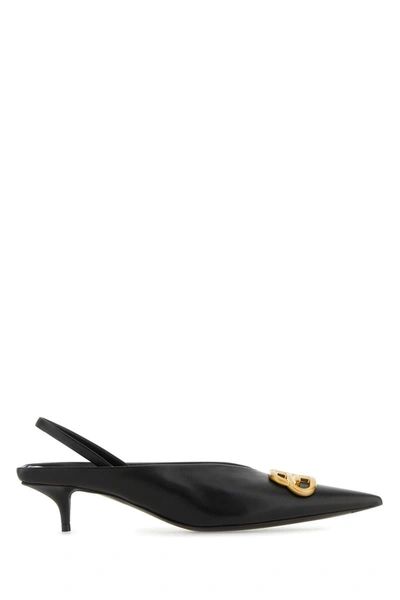 Balenciaga Heeled Shoes In Blackgold
