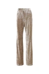 Balenciaga Velvet Wide Leg Trousers In 9799
