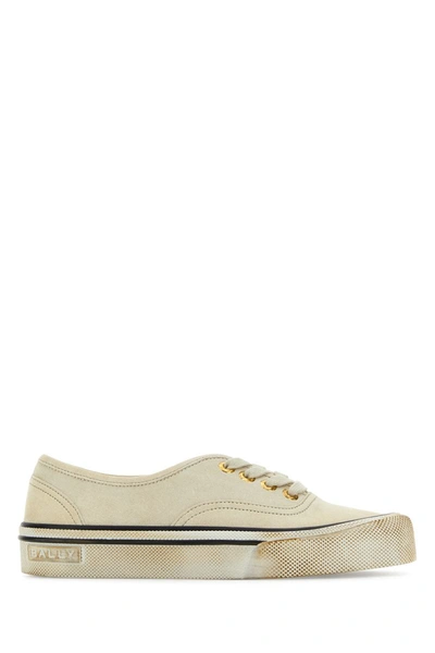 Bally Santa Ana Printed Leather Slip-on Sneakers In Bone15