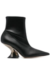 CASADEI CASADEI ELODIE 80 MM ANKLE BOOTS IN NAPPA