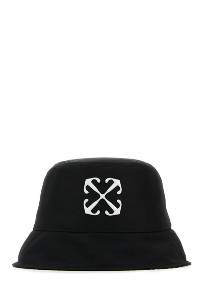 Off-white Hats In Blackwhite