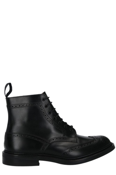Tricker's Stow Country Boots In Black