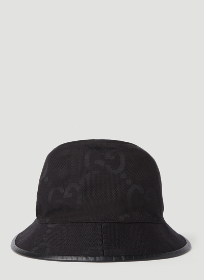Gucci Black Gg Canvas Bucket Hat
