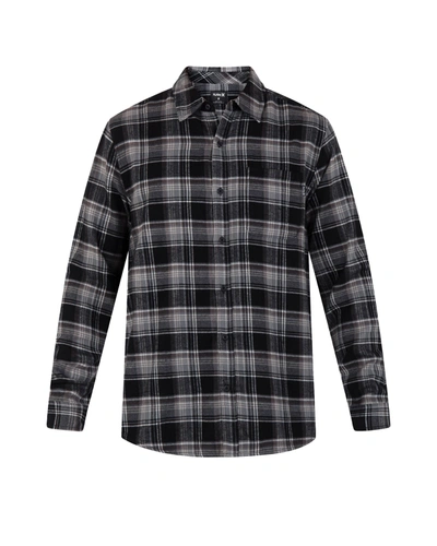 United Legwear Men's Portland Organic Flannel Shirt In Black