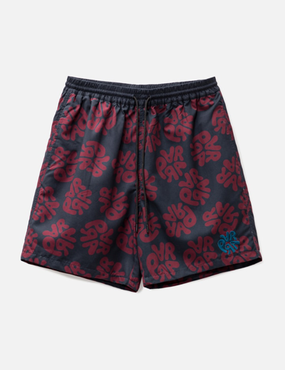 By Parra 1976 Logo Swim Shorts In Blue