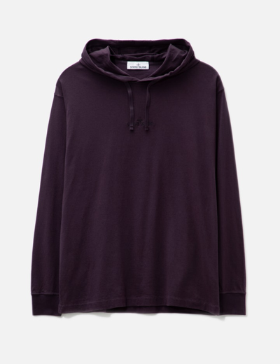 Stone Island Hooded T-shirt In Red