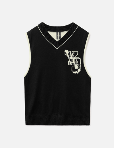 Y-3 Logo Knit Vest In Multi-colored