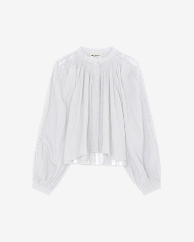 Isabel Marant Étoile Imayae Cotton Shirt In White