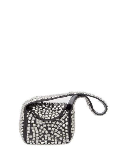 Alexander Wang Spike Embellished Small Hobo Bag In Black