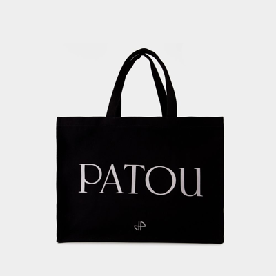 Patou Large Tote Bag -  - Cotton - Black