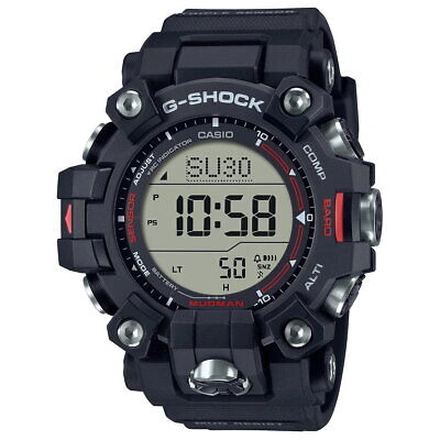 Pre-owned Casio G-shock Mudman Gw-9500-1jf Black Carbon Core Atomic Men Watch In Box