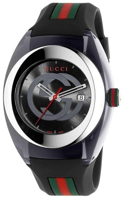 Pre-owned Gucci Brand  Ya137101 Sync 46mm Watch