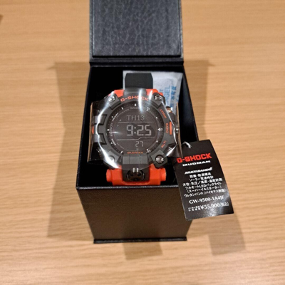Pre-owned Casio G-shock Master Of Mudman Triple Sensor Model Gw-9500-1a4jf Watch Japan