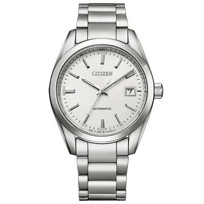 Pre-owned Citizen Mechanical Nb1050-59a White Automatic Sapphire Glass Men Watch Japan