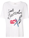 SAINT LAURENT Bouche Saint Laurent男友风T恤,482444YB2JH12160074