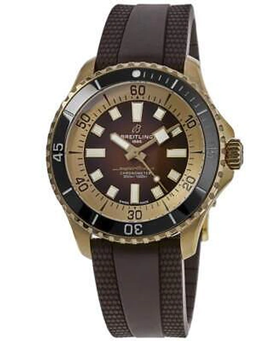 Pre-owned Breitling Superocean Automatic 44 Brown Dial Men's Watch N17376201q1s1
