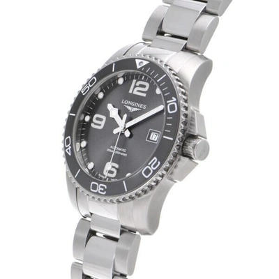 Pre-owned Longines Hydroconquest Automatic Gray Steel Diver 41mm Men's Watch L3.781.4.76.6