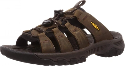 Pre-owned Keen Men's Targhee 3 Hiking Slide Sandals In Bison/mulch