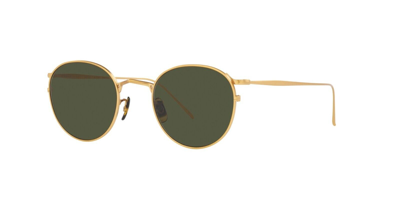 Pre-owned Oliver Peoples N.02 Sun Ov 5529su Black/carbon Grey (1731/r5) Sunglasses In Green