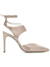 RENÉ CAOVILLA RENÉ CAOVILLA POINTED SANDALS - METALLIC,C09137100R001V62512155781