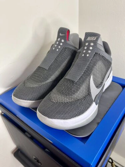 Pre-owned Nike Adapt Bb Dark Grey Future Of The Game Shoes Dark Grey Ao2582-004 Size 9 In Gray