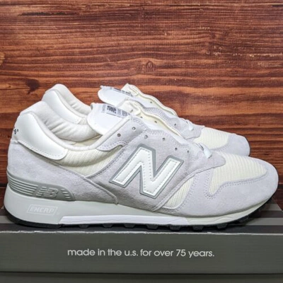 Pre-owned New Balance Balance 1300 Men's 12 Made In Usa Cloud White Grey Running Shoes M1300clw