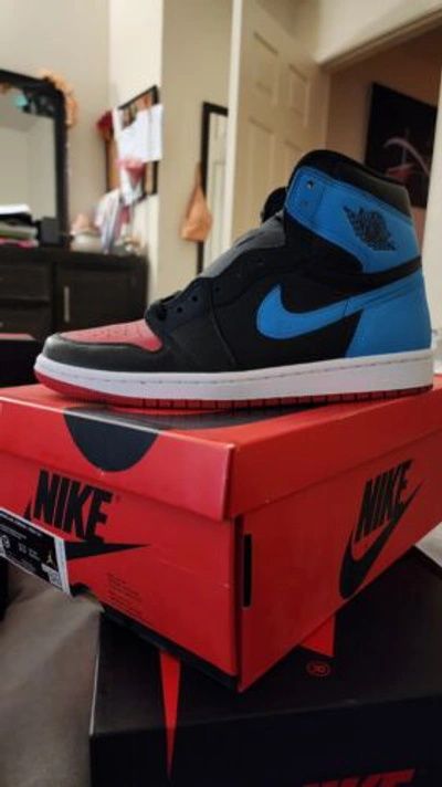 Pre-owned Jordan Air  1 Retro High Og Unc To Chi Wmns Size 9 Mens 7.5 In Red