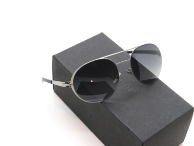 Pre-owned Ic! Berlin Ic Berlin Onono Titan T03-18-6 Ceramic/storm Grey Authentic 55mm Sunglasses In Gray
