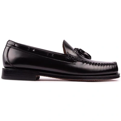 Pre-owned Bass Mens Larkin Tassel Loafers Shoes Black